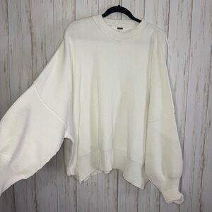 Free People Oversized White Sweater